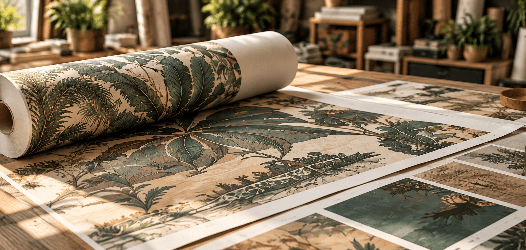Création de décors muraux panoramiques dans l'atelier LGD01