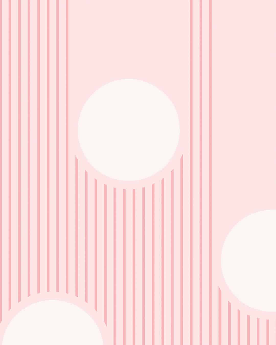 Papier peint panoramique contemporain géométrique rose, fuchsia et blanc
